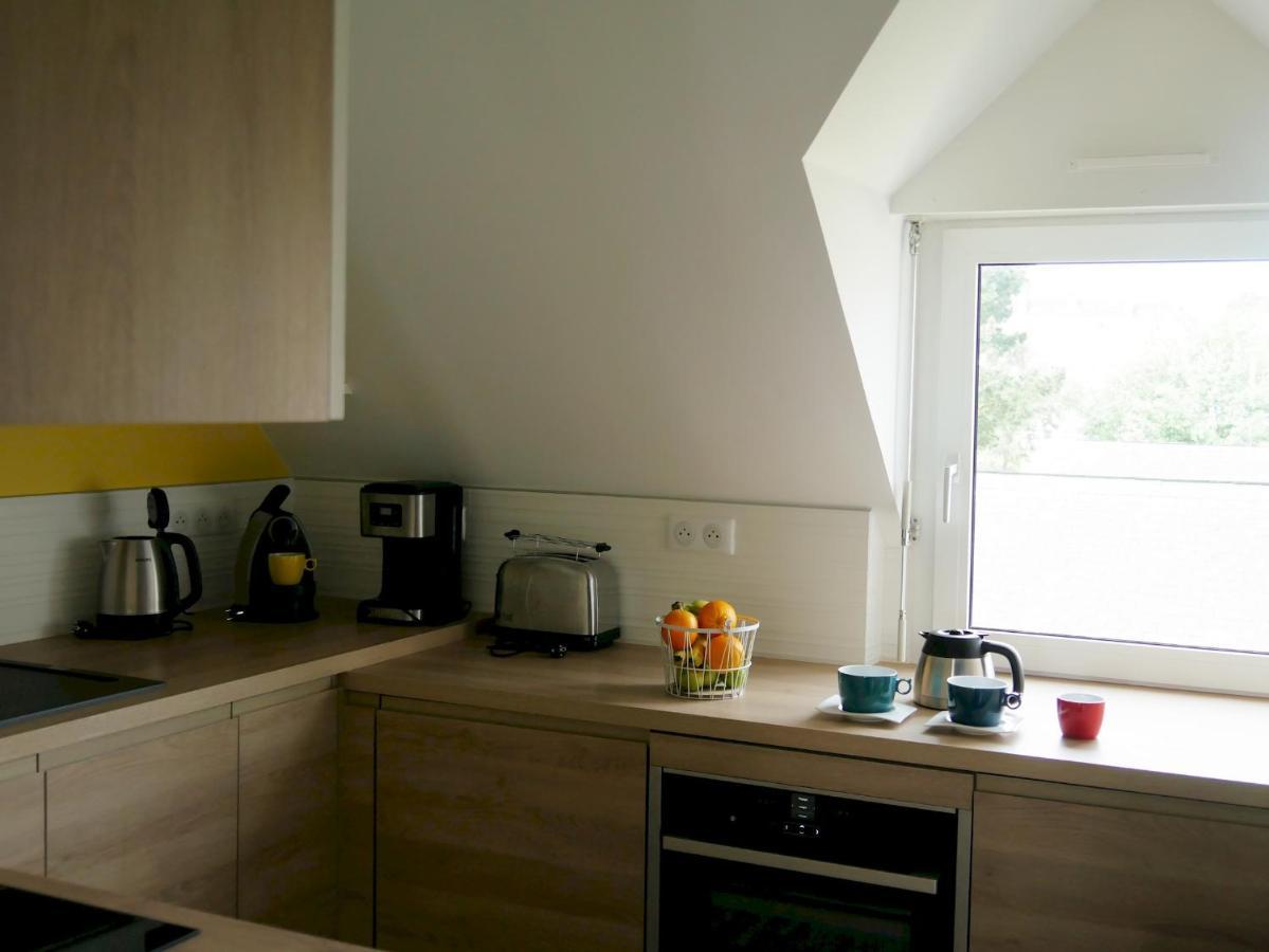 Appartement duplex 5 personnes vue sur le port de la Trinité Sur Mer Esterno foto