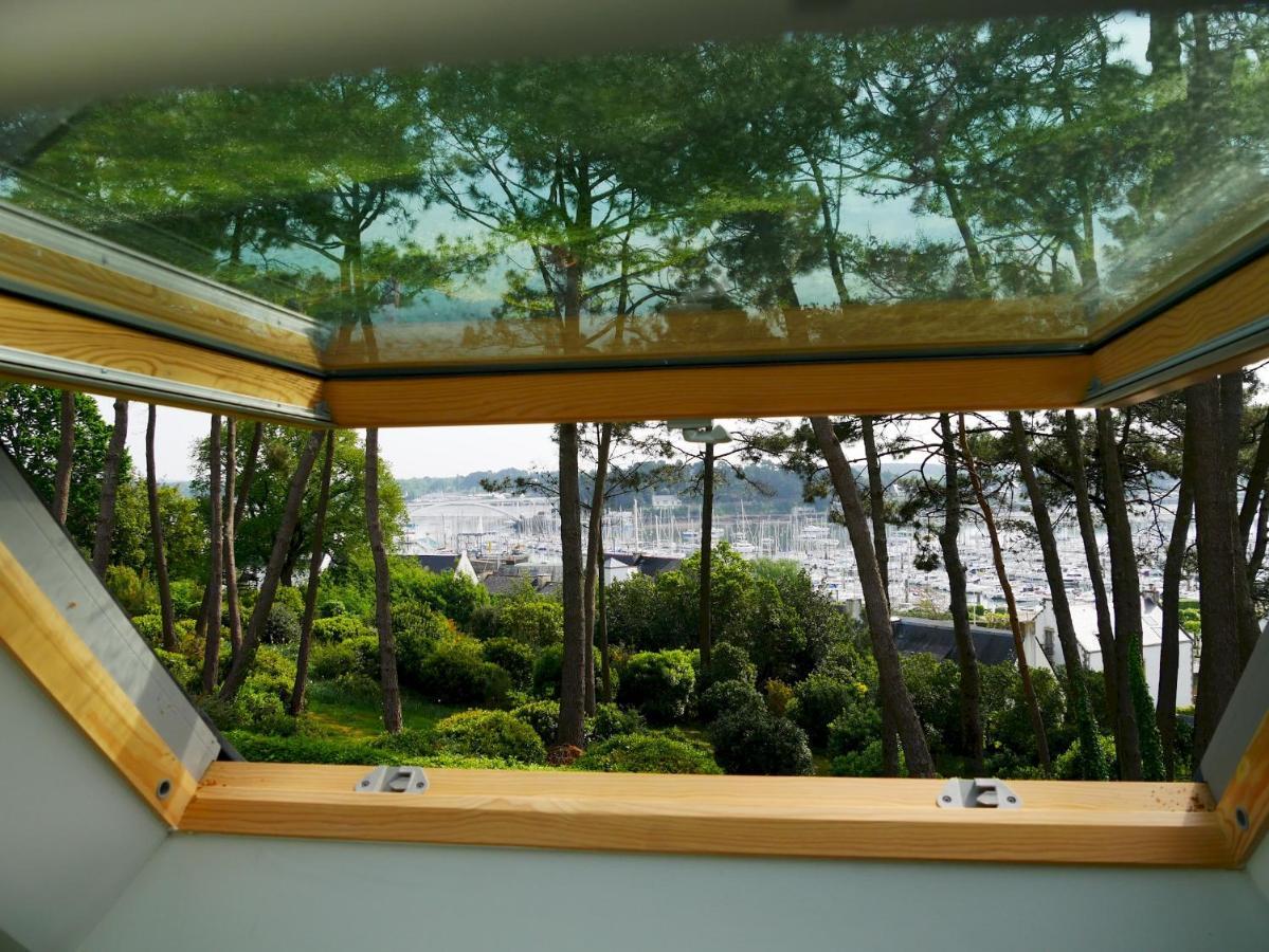 Appartement duplex 5 personnes vue sur le port de la Trinité Sur Mer Esterno foto